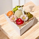 非公開　静岡県産マスクメロンと季節の果物が奏でる 旬果のアソート  - A - (リース付き)