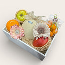 【限定5名】クラウンメロン入り 旬果のアソート (リース付き)