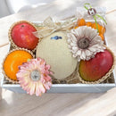 非公開　静岡県産マスクメロンと季節の果物が奏でる 旬果のアソート  - A - (リース付き)